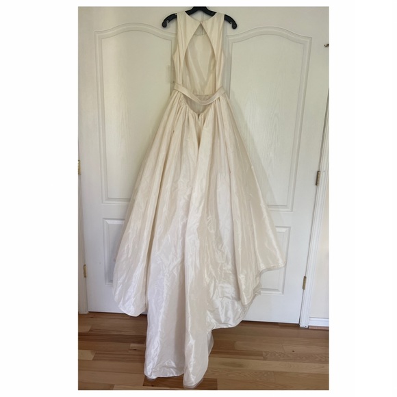 AMSALE Troy Silk Taffeta Wedding Gown - Picture 8 of 16